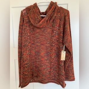 North River Outfitters Cowl Neck Knit Sweater